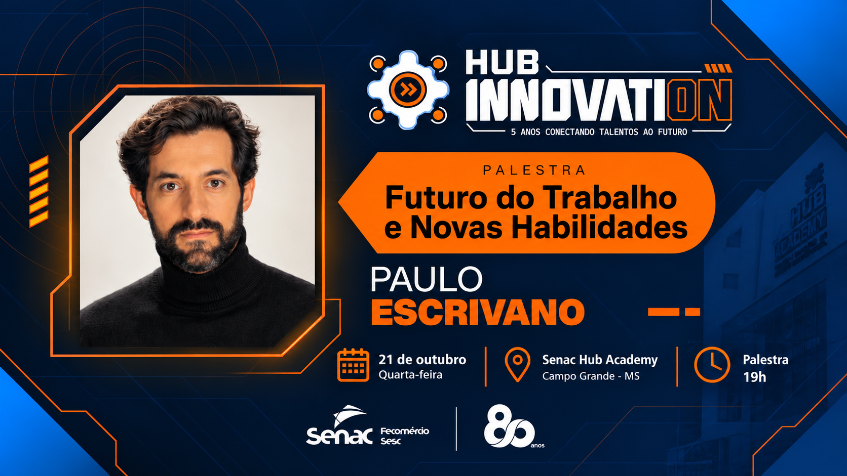 Futuro do trabalho e novas habilidades serão tema de palestra no Hub Innovation 2026