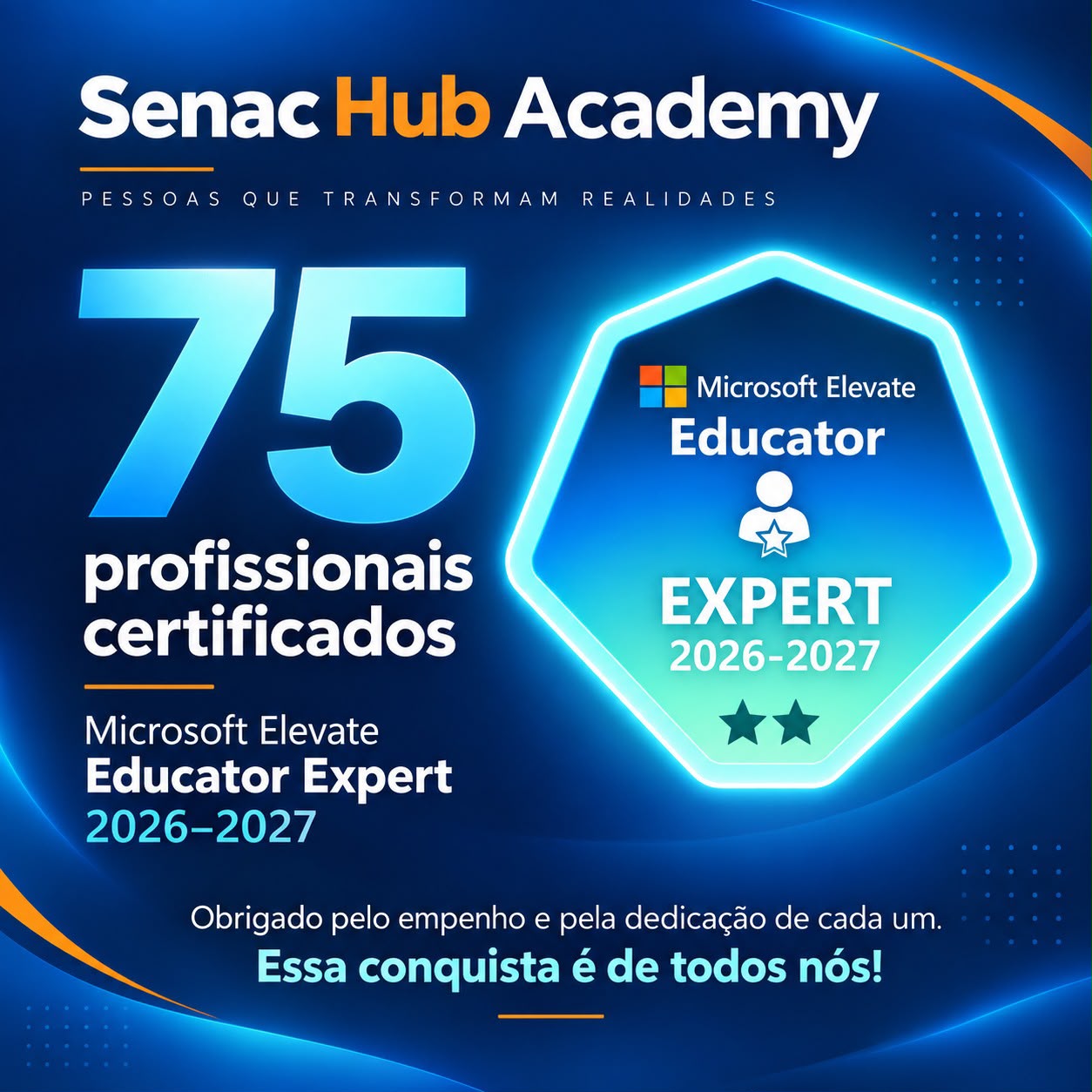 Senac Hub Academy é reconhecido pela Microsoft por uso inovador da tecnologia